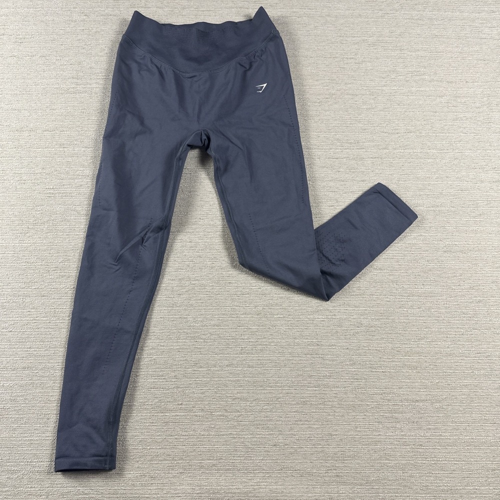 Gymshark Seamless Sculpt Compression Workout Running Leggings Gray Medium